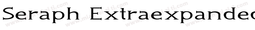 Seraph ExtraexpandedRegular字体转换